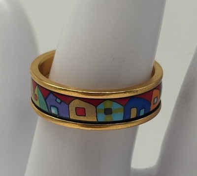 Michaela Frey Wille Hundertwasser Street Rivers Ring 56 (17,8 mm Ø)