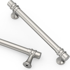 10 Pack 5 Inch 128Mm Brushed Nickel Cabinet Pulls Kitchen Cabinet Handles Satin