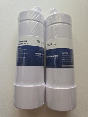 SUIFL SF-03 Refrigerator Water Filter 2-Pack EDRARXD1 Filter A Compatible