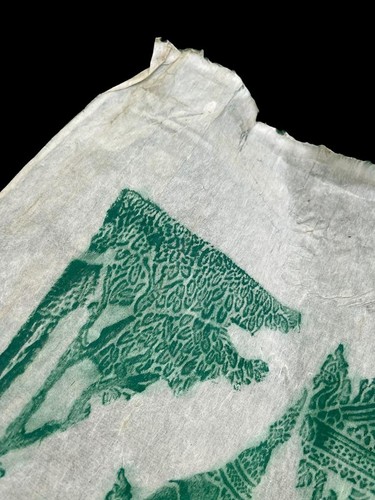 Thaï Temple Papier de Riz Frottement Hanuman Fait Amour À Butsa Wat Pho Bangkok - Photo 2 sur 7