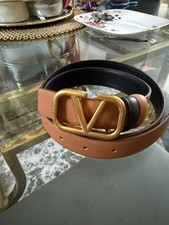 Valentino Women Reversible Belt In Brown and Black Color 100cm Length Adjustable