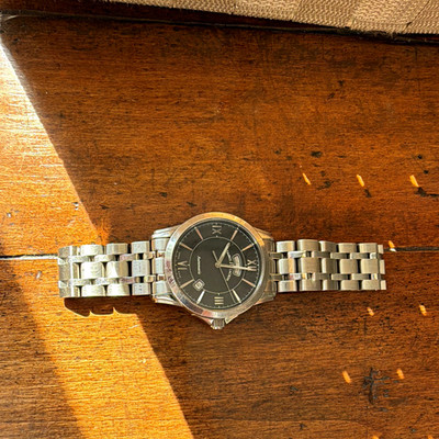 Maurice Lacroix Pontos Day-Date Automatic 40mm Black Dial Steel Watch PT6058