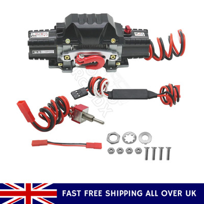 RC Metall Automatik Seilwinde für 1/10 Rc Crawler Autos Scx10 Trx4 D110 Tamiya Cc01