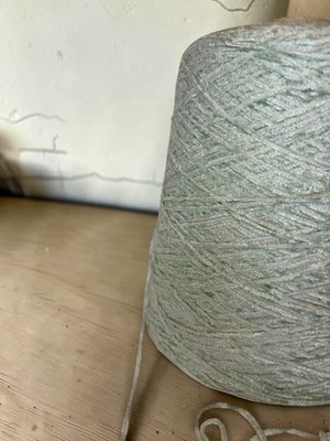 Chenillegarn Seide Viskose Nebelgrau 520g Nm 2 Made in Italy Rocca Ferri