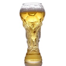 Football Trophy Beer Glass Cup 450/600/800 World Cup Shape Pint Bar Drinking Mug