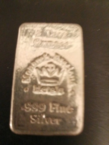 3 oz .999 Silver Bullion Bar Rare Hand Poured Monarch Precious Metals 3 Troy Oz