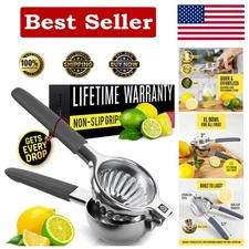 Handheld Lemon & Lime Squeezer - Large Capacity & Effortless Juicing