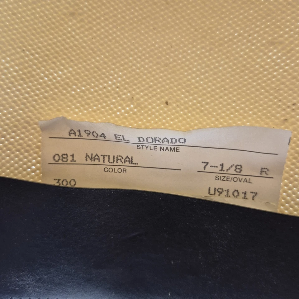 Vintage Dobbs 5th Avenue El Dorado Hat Size 7⅛ Natural - Image 3 of 4