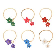 Stylish Alloy Flower Anklet Adjustable Chain Jewelry Gifts for Vacation