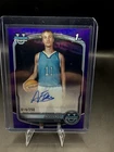 2025-26 Bowman Chrome University ACE FLAGG 1st Auto Purple /250