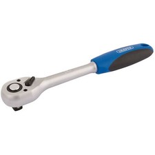 Draper 1/2" Square Drive 72 Tooth Reversible Soft Grip Ratchets - 16429