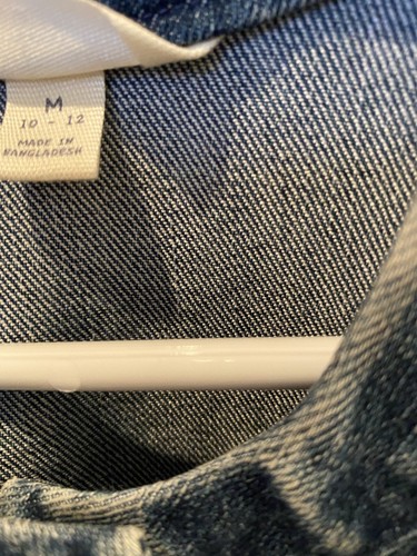 Lands’ End Star Jean Jacket Size M 10-12 - Picture 4 of 4