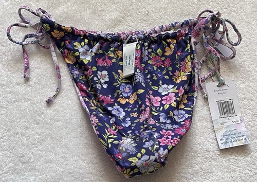 NWT Hurley x LoveShackFancy Sunny Meadow Reversible Side Tie Bikini Bottom Sz L - Picture 7 of 12