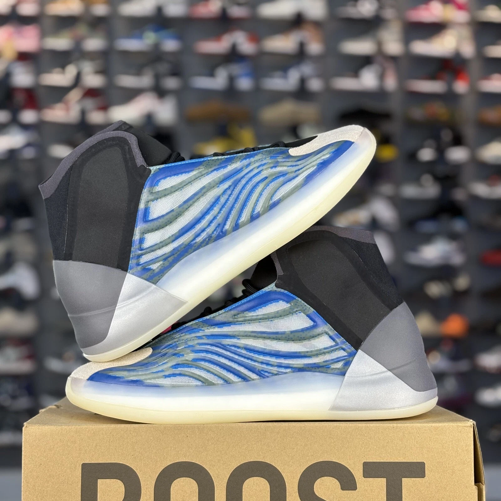 Taglia 12 5 Adidas Yeezy Quantum "Frozen Blue"