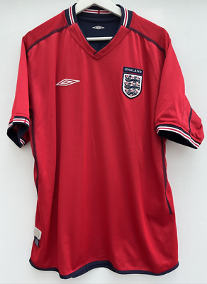 ENGLAND 2002/03/04 Away Football Shirt Umbro Reversible Short