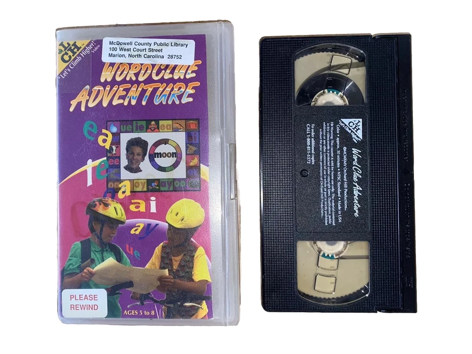 RARE Vintage VHS Tape- WordClue Adventure (1996) Obscure HTF OOP Kids Show Rare - Image 2 of 4