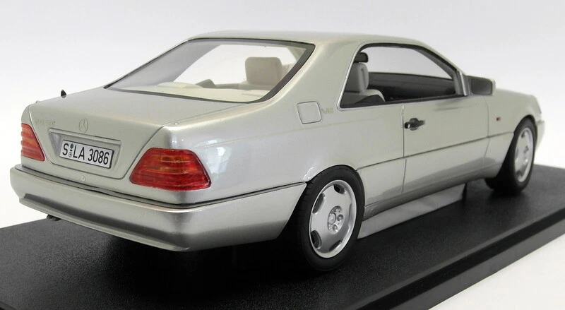 Cult 1/18 Scale Resin CML 079-1 Mercedes Benz 600 SEC C140 1992 Silver Metallic - Image 2 of 4