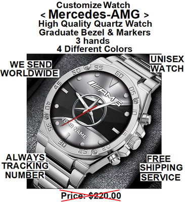 Customize Watch, Mercedes-AMG   , High Quality,  Quartz Watch, Graduate Bezel
