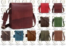 Mens Leather Shoulder Bag Designer Ladies Cross body Work Messenger College Case