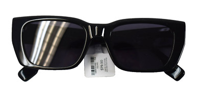 Chico's Black Rectangle Sunglasses UV400 Style 570362784 100% UV Protection