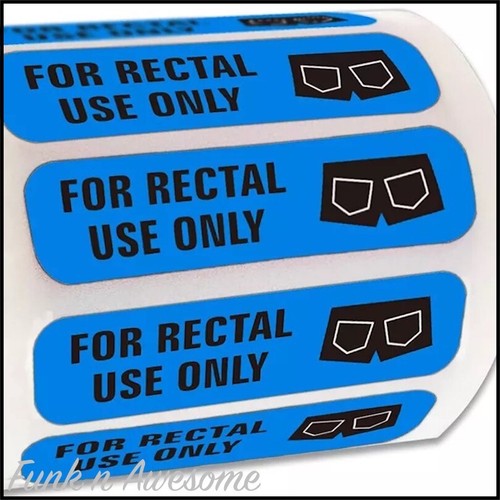 For Rectal Use Only STICKERS. Prank, Novelty, Funny. 20-100pcs. MULTI COLOURS - Picture 30 of 33