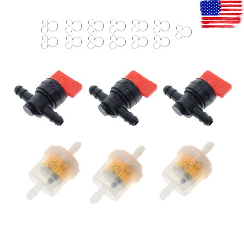 90° Inline 1/4 Fuel Shut Off Valve For Briggs, Tecumseh Snow Blower & Small Engines 2 thumbnail image
