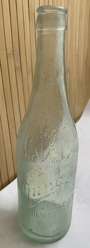 Jung Brewing Company Milwaukee WI Vintage Clear Glass Beer Bottle Embossed Logo - Picture 9 of 9