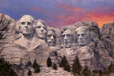 Jon McNaughton TRUMP MOUNT RUSHMORE 10x15 President Donald Trump Paper Art Print