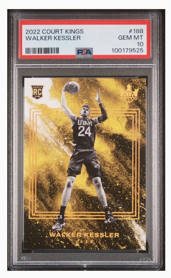 2022 Panini Court Kings Walker Kessler Level IV RC SSP #188 PSA 10