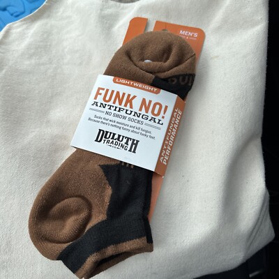 Duluth Trading Funk No Anti-fungal Copper Compression No show Sock Size L 9.5-12