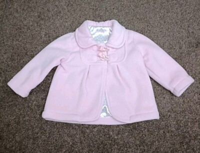 DUNNES Baby Girl Pink Coat Jacket 3-6 Months Winter Clothes