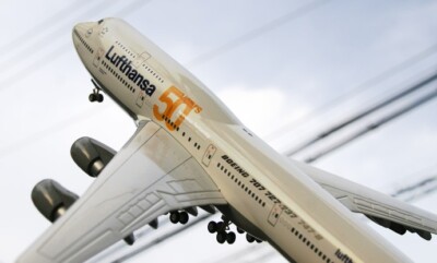 2010 Herpa Lufthansa Boeing 747-400 1:200 Length 13.8 inch With Outer Box