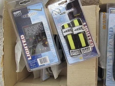 4 PROTECTIVE LIGHTED WRISTBANDS  HUFFY SPORTS - LIGHTWEIGHT VISIBILTY TWILIGHT