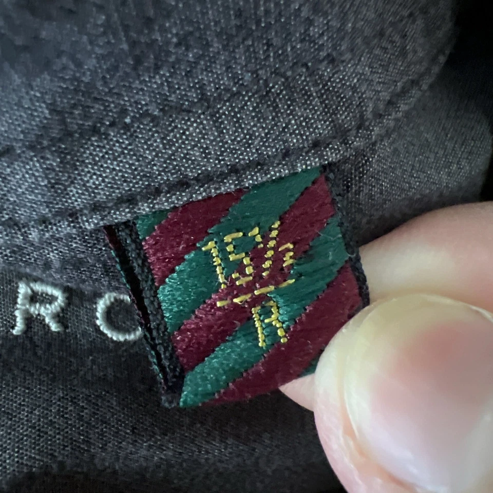 Vintage Nordstrom Button Down Shirt Men 15 ½ Purple Long Sleeve Cotton Hong Kong - Image 4 of 4