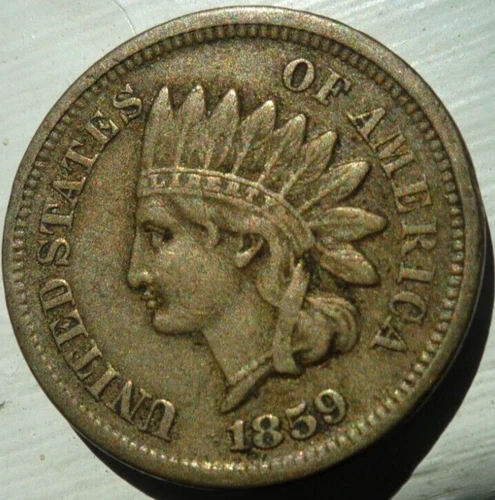 (KEY DATE!)1859(EXTRA FINE)(NICE NATURAL COLOR) INDIAN HEAD CENT - BEAUTY!!!