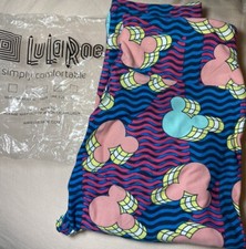 LuLaRoe Mickey Mouse Stretch Leggings OSFM NEW