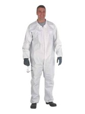 Hooded Disposable Coveralls White Lakeland, Zipper CTL428-XL