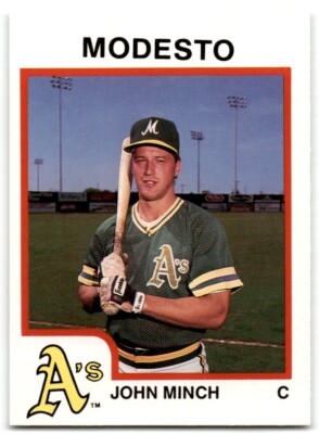 1987 ProCards John Minch Modesto A's #272