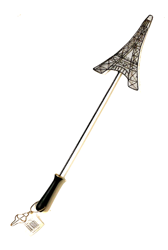 Paris France Eiffel Tower Decorative Glam Brass Metal Fly Swatter