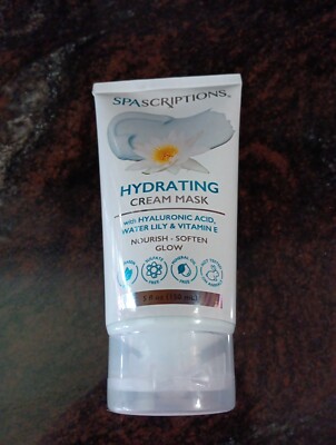 SpaScriptions Hydrating Cream Mask w/Hyaluronic Acid Water Lily Vitamin E