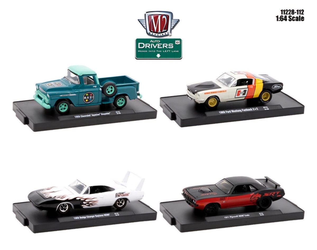 【USミニカー 】M2 Machines 1/64 AUTO-Drivers M2 MACHINES 1:64 2024 FULL SET (4 PIECES) AUTO-DRIVERS