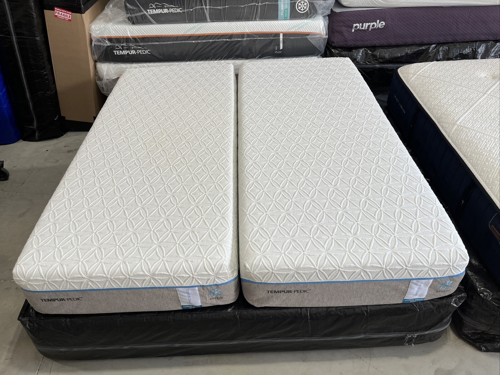 Tempurpedic Supreme Breeze Tempurpedic Split CalKing MSRP 8,299.00