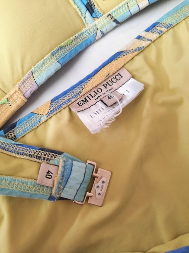 Emilio Pucci Zweiteiler Abstrakt Fließend Mehrfarbig Badeanzug Bikini Bademode - Bild 7 von 12