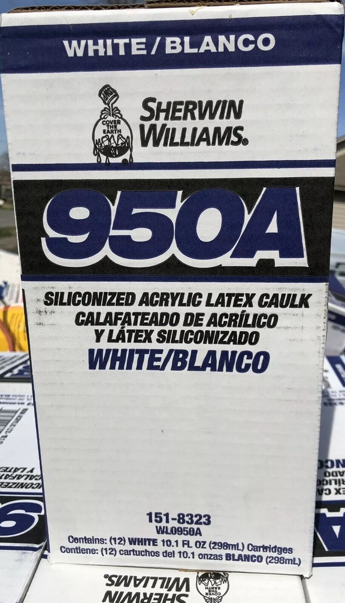 New Sherwin Williams950A Silicone Acrylic Latex Caulk (12