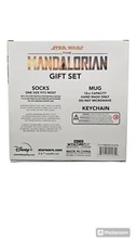 Star Wars The Mandalorian Gift Set with 12oz Mug, Crew Socks, Baby Yoda Keychain