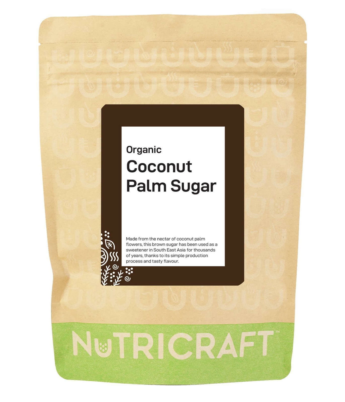2 x 1kg organic COCONUT PALM SUGAR by NUTRICRAFT™ - rich caramel colour - bulk