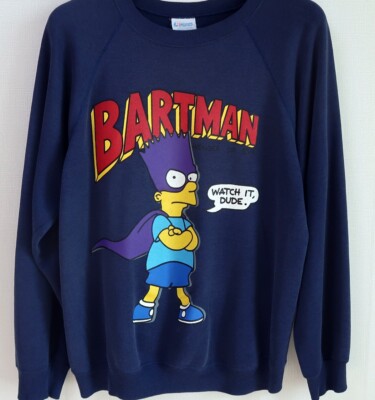 90s Vintage Simpsons Bartman size Large T Shirt usa 80s sweat 