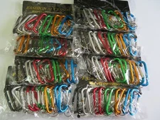 Lot 200 pcs Carabiner Spring Belt Clip Key Chain / 3" / Aluminum / Free Shipping