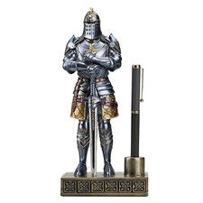 King's Guard Knight Pen Stand Statue Office Pen Stand Desk Organizer For Men ...