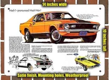 Metal Sign - 1970 Mach 1 - 10x14 inches